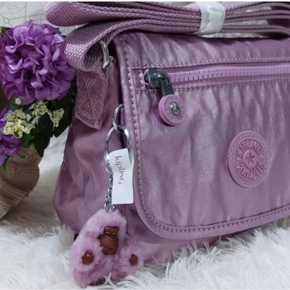 Kipling Women's Sabian Metallic Crossbody Mini Bag with Adjustable - Picture 2 of 9